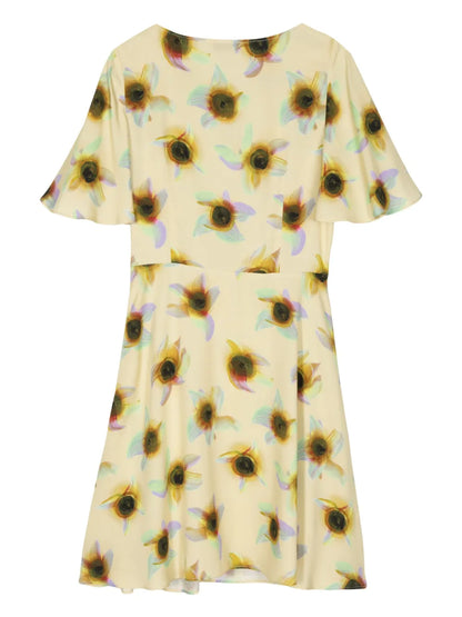 Ibiza Sunflair-Print Minidress