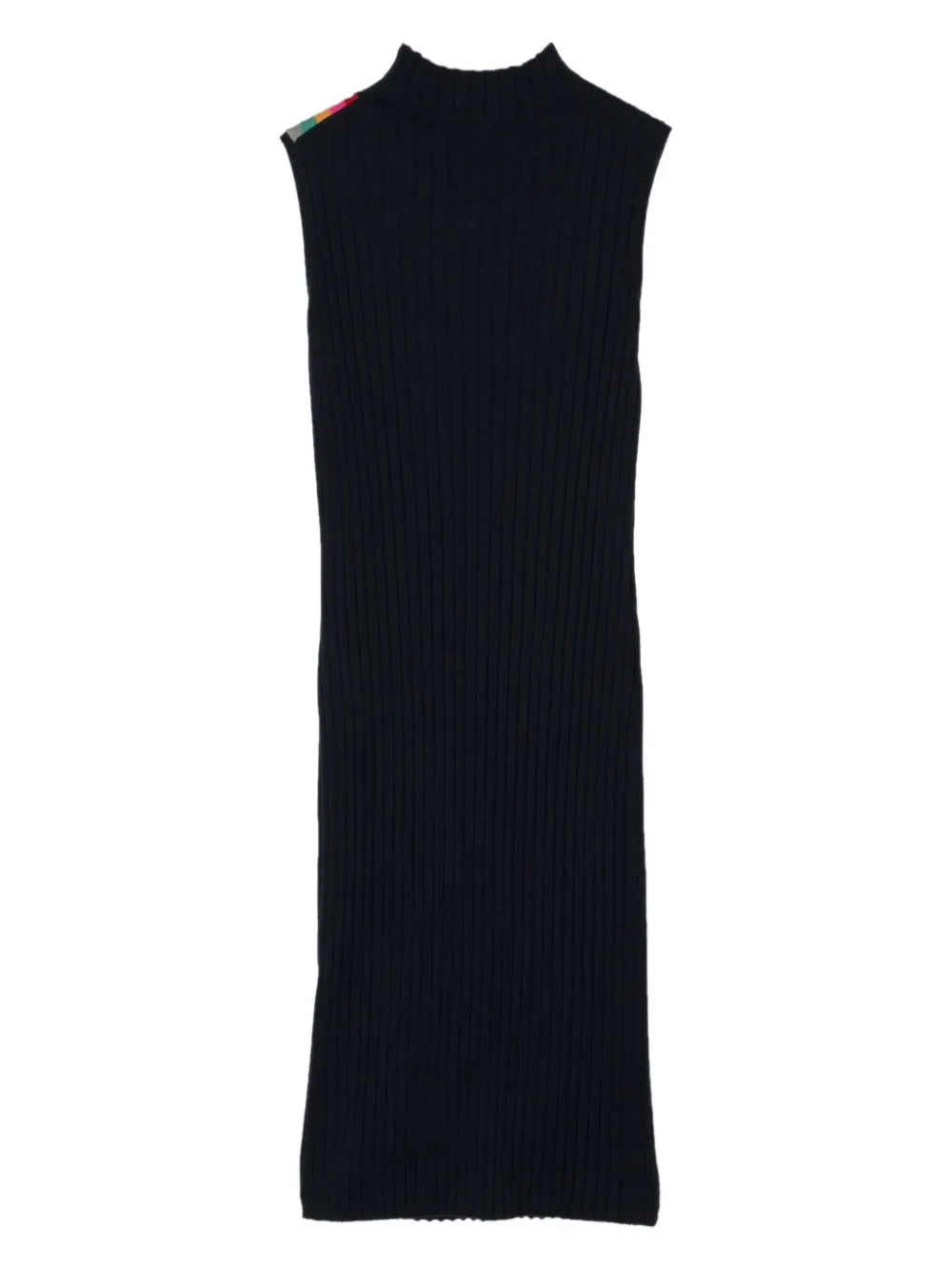 Swirl Ribbed-Knit Midi Dress