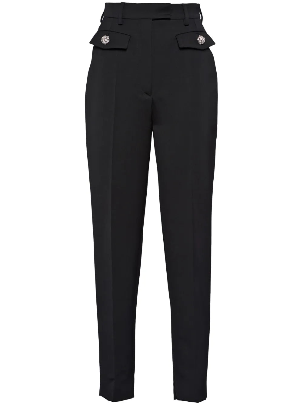 Wool Sateen Trousers