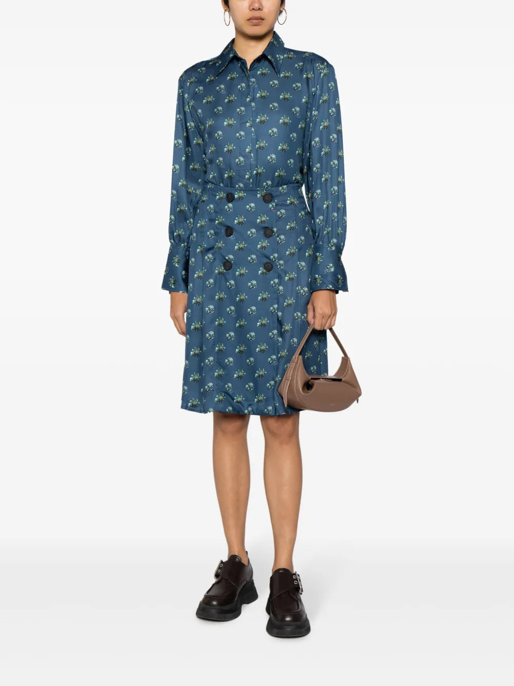 Floral-Print Long-Sleeve Shirt