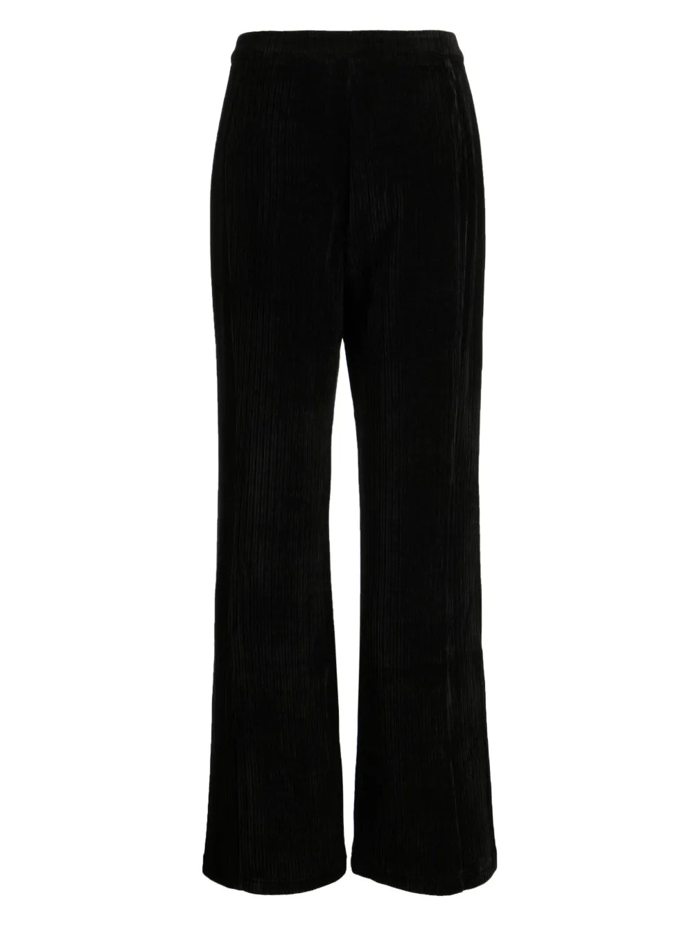 Pleat-Detail Corduroy Flared Trousers