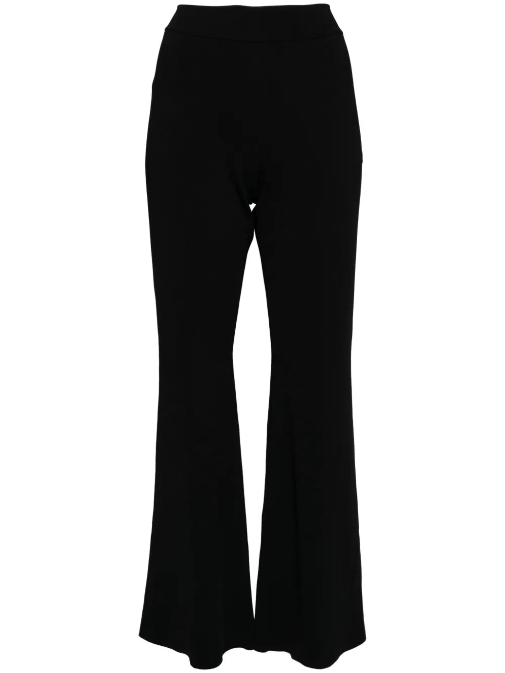 High-Waisted Flared Trousers
