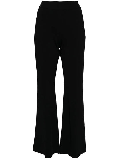 High-Waisted Flared Trousers