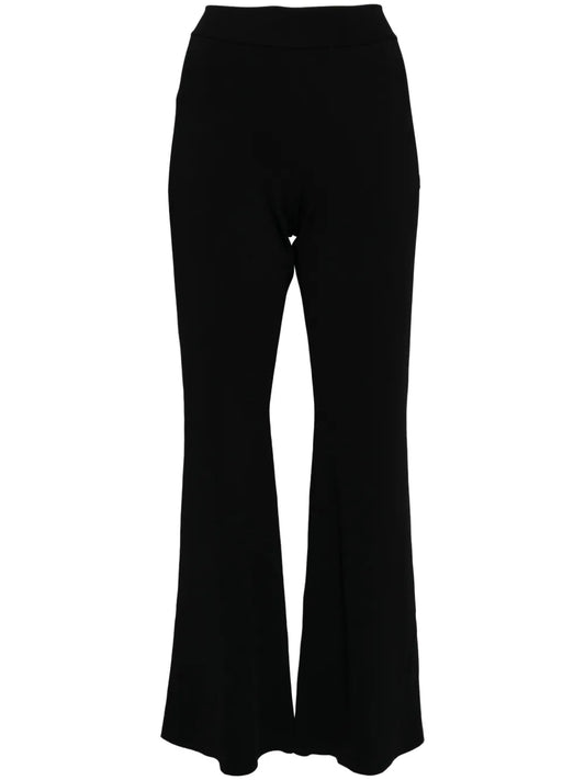 High-Waisted Flared Trousers