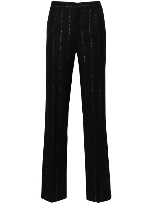 Lurex Pinstriped Trousers