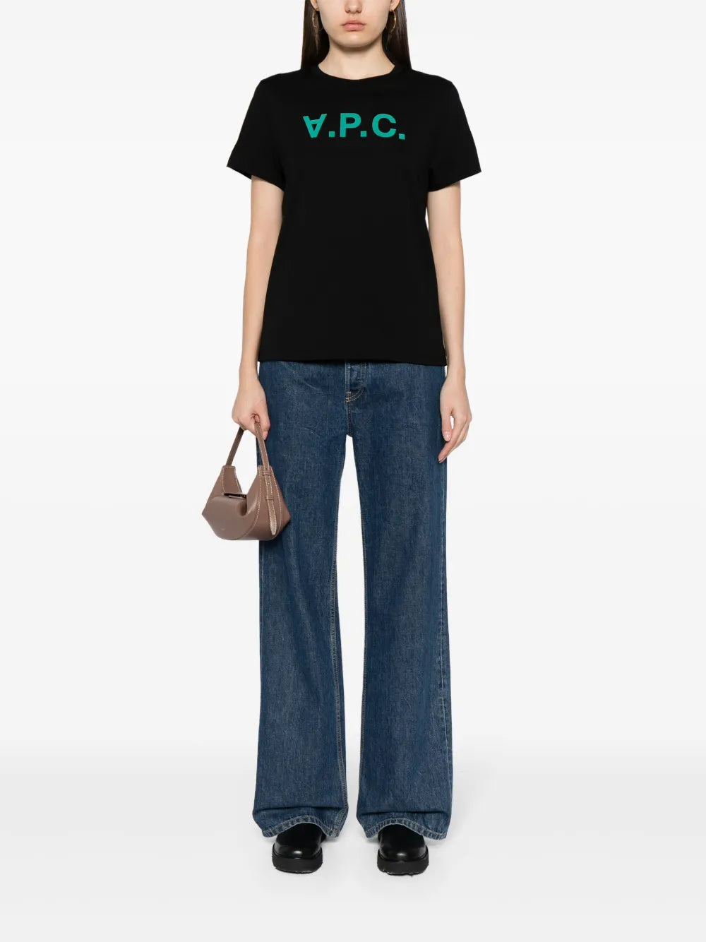 Flocked-Logo Cotton T-Shirt