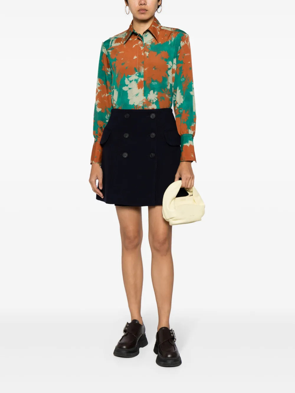 A-Line Wrap Miniskirt