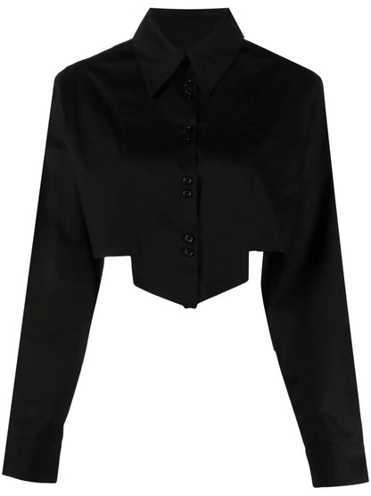 Cropped Cotton Shirt