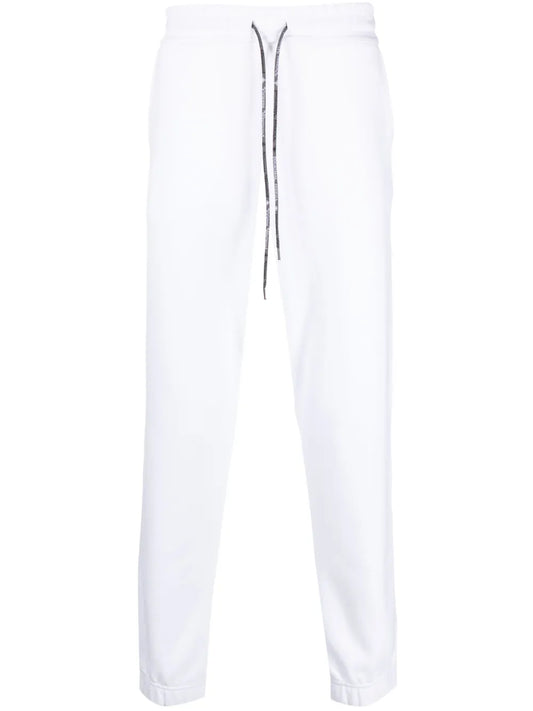 Orb-Embroidered Cotton Track Pants