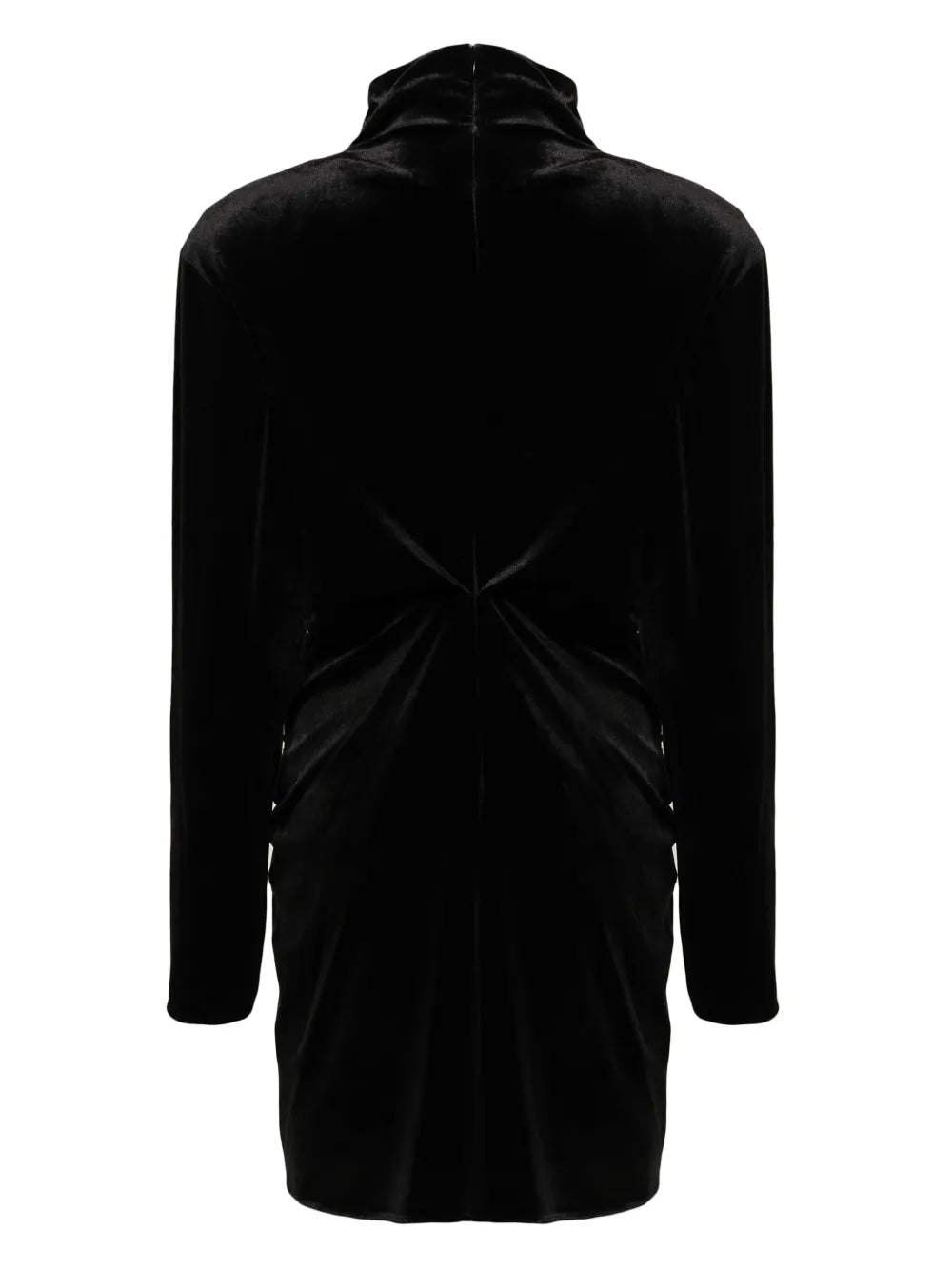 Gathered Velvet Minidress