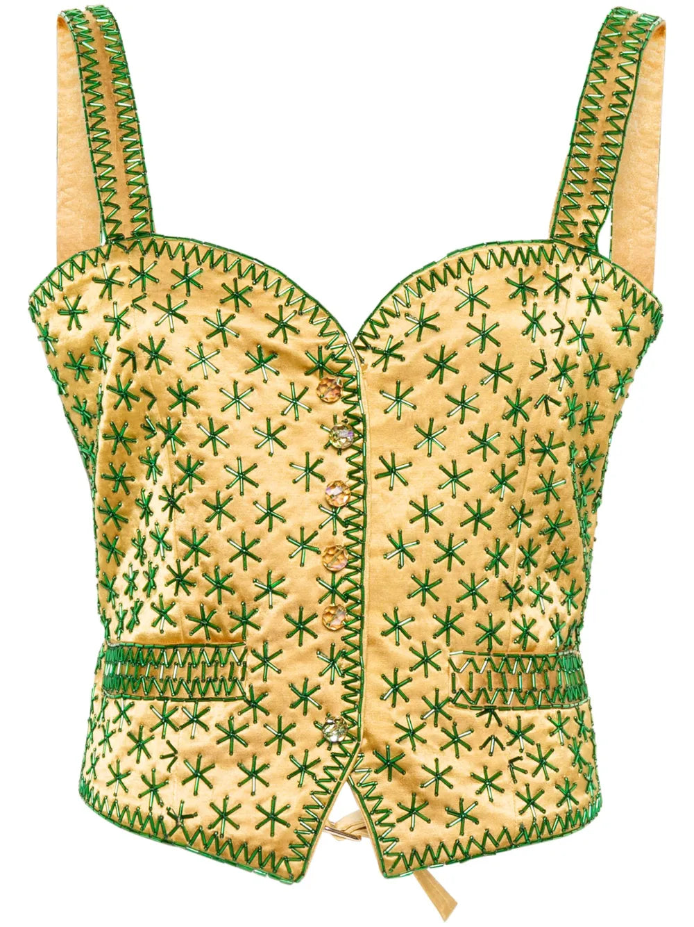 Embroidered-Design Tank Top