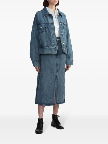 A-Line Denim Skirt