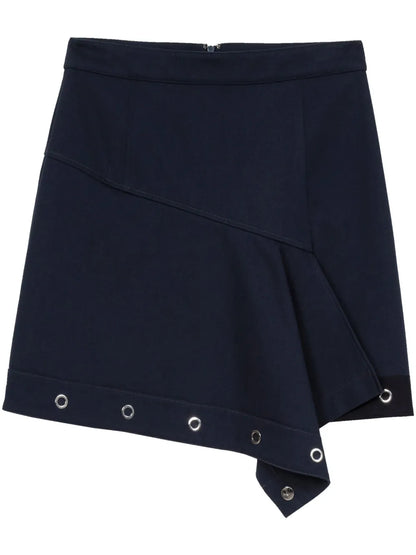 Deconstructed Cotton Asymmetric Skirt