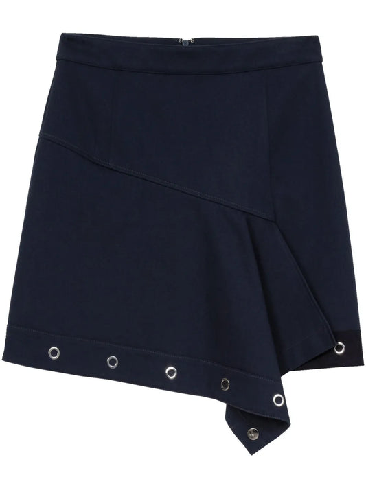 Deconstructed Cotton Asymmetric Skirt