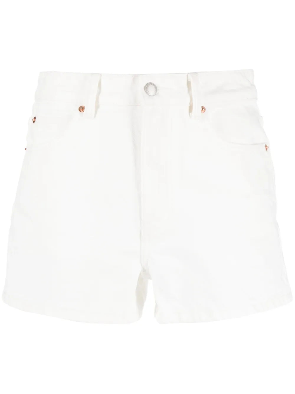 High-Rise Denim Mini Shorts