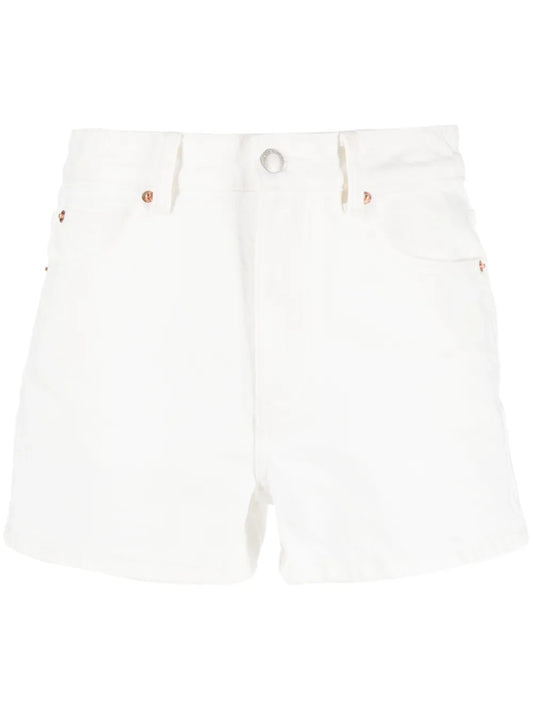 High-Rise Denim Mini Shorts