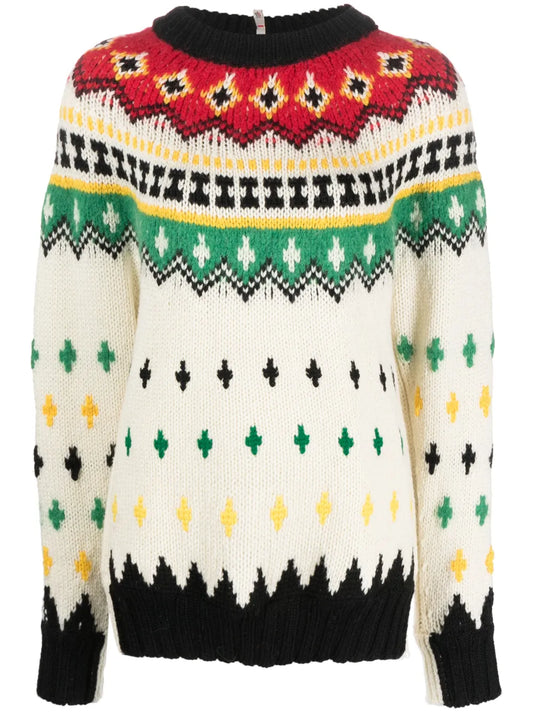 Fair Isle-Knit Crew-Neck Jumper