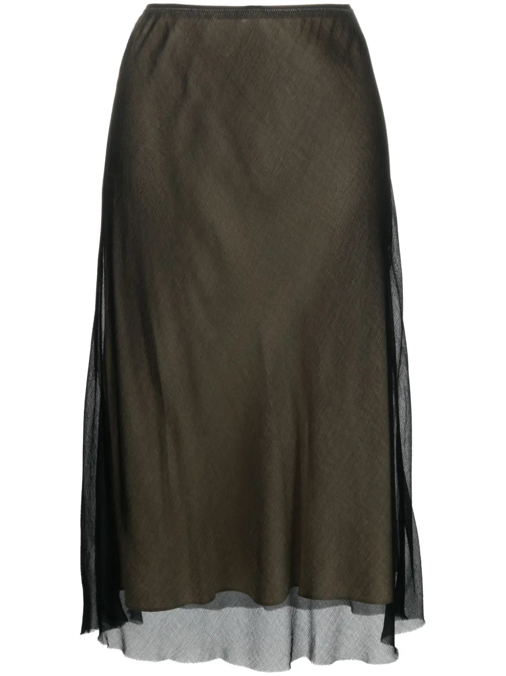 Sheer Slip Midi Skirt