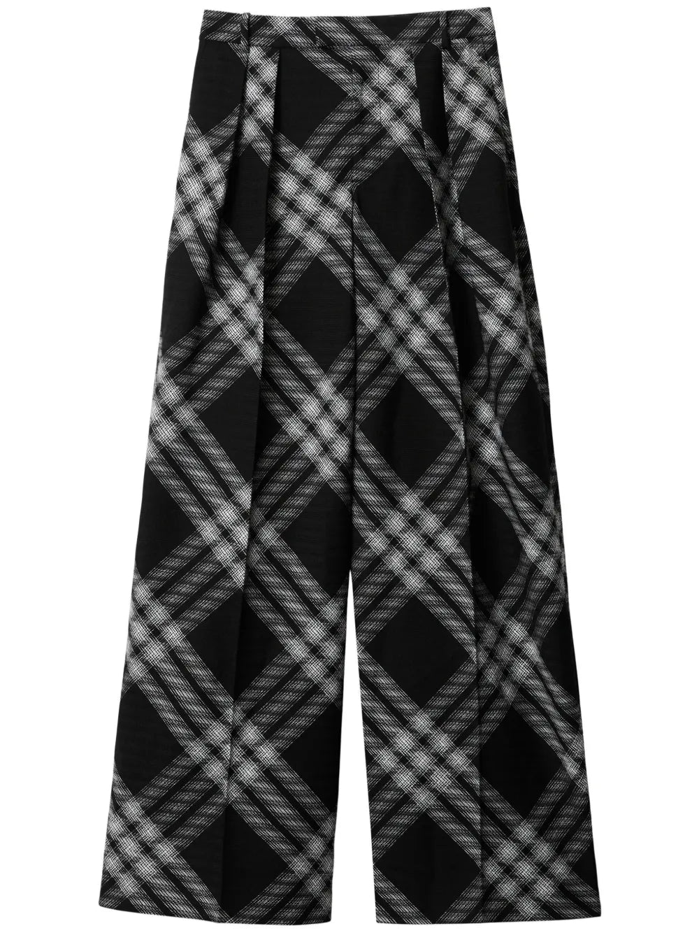 Vintage Check Wool Trousers