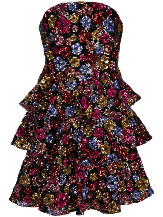 Sequined Tiered Minidress