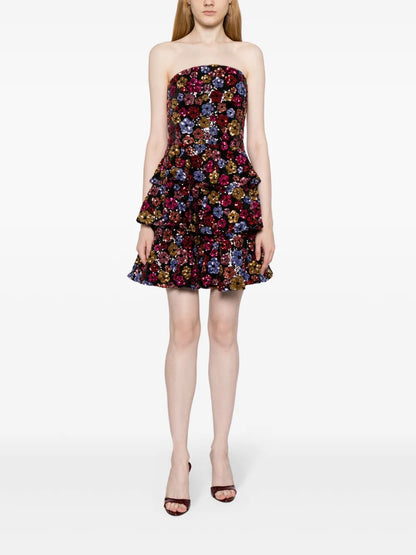 Sequined Tiered Minidress