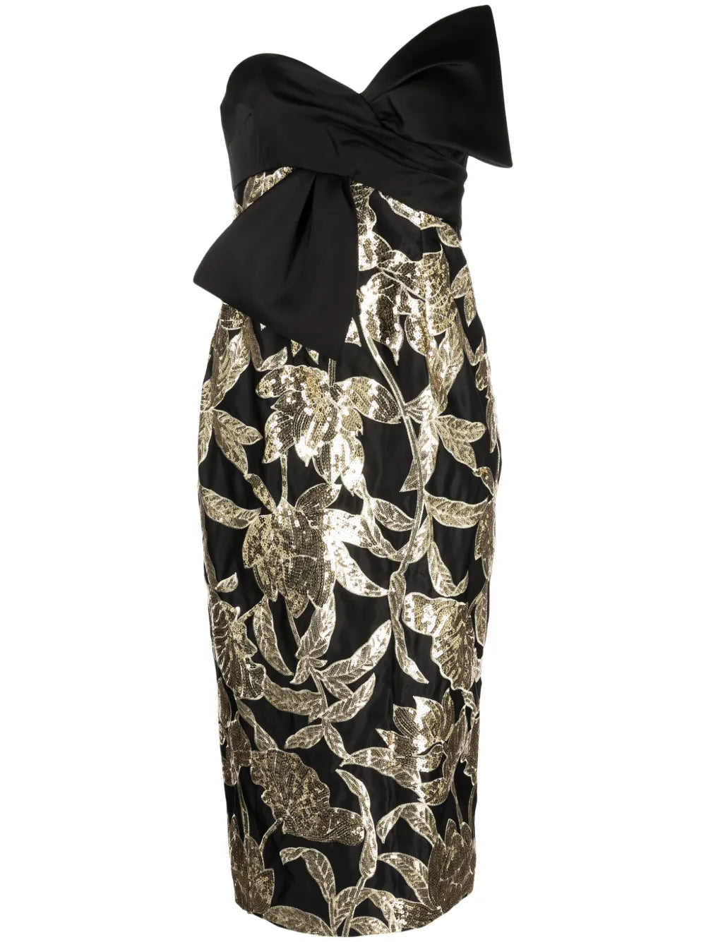 Lotus Sequin-Embellished Midi Dress
