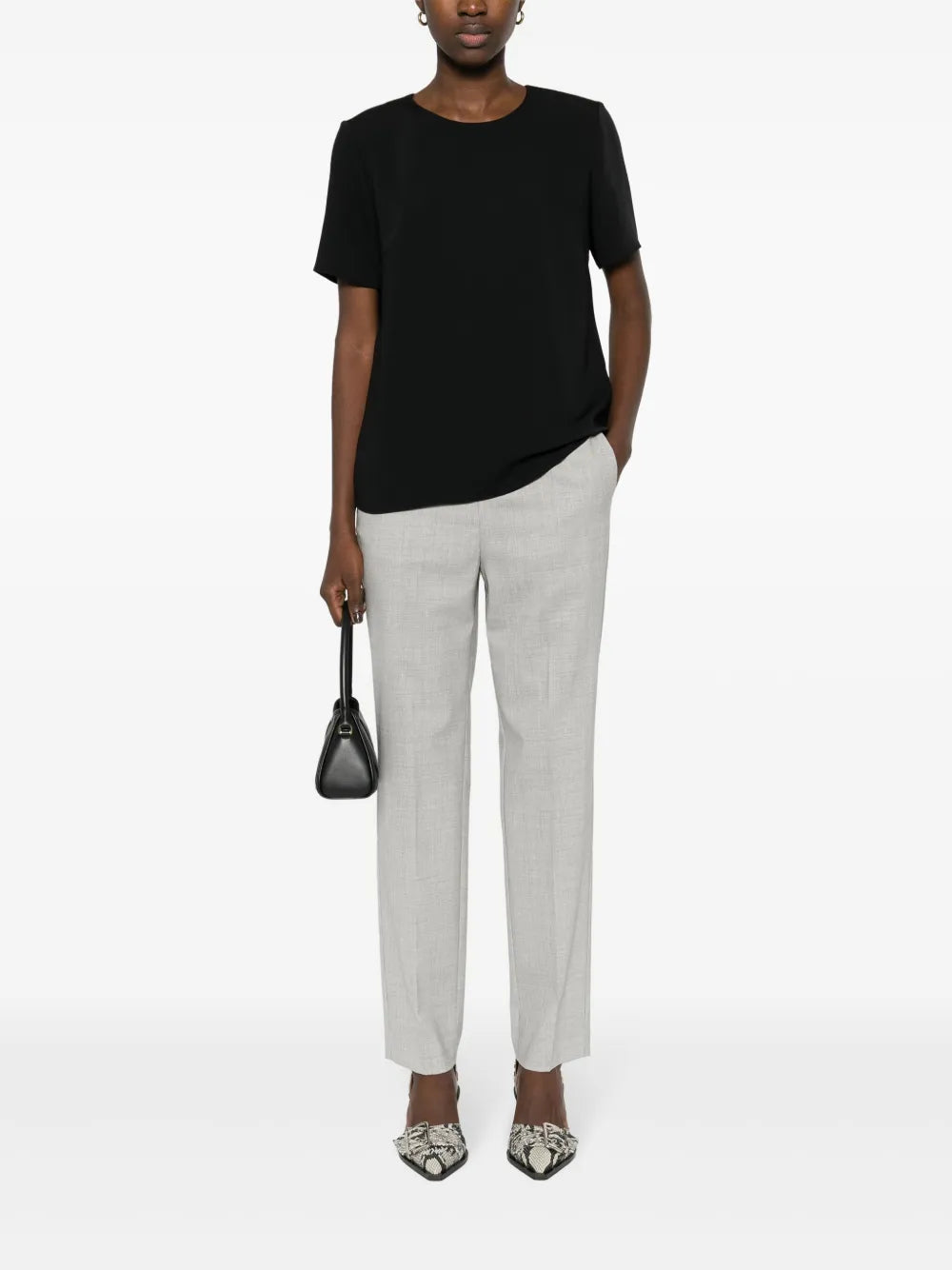 High-Waisted Tailored Trousers