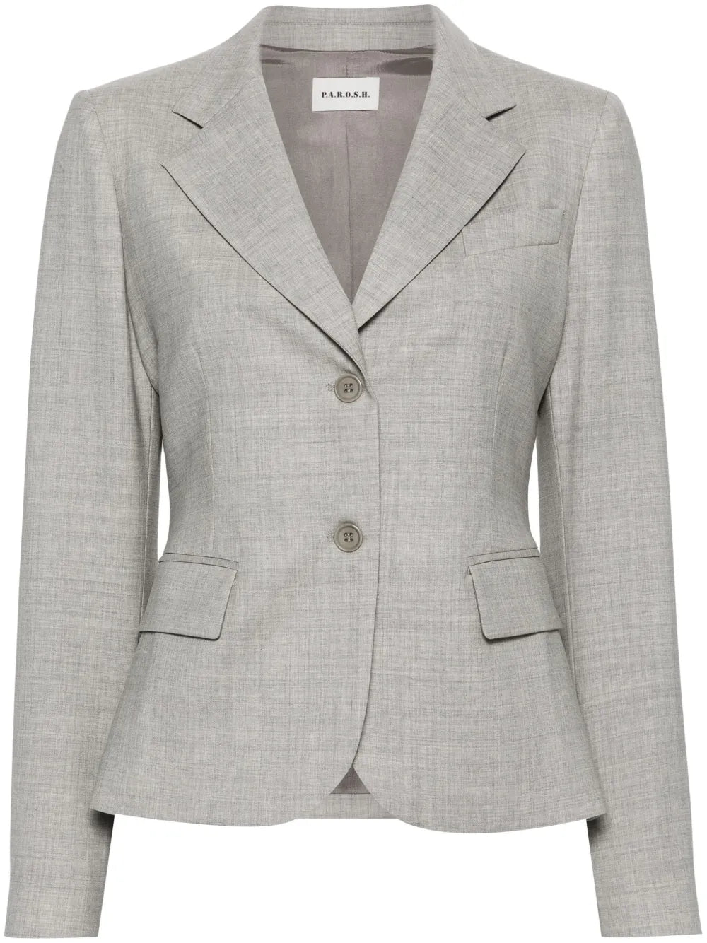 Single-Breasted Mélange Blazer
