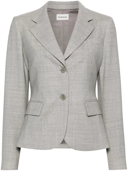 Single-Breasted Mélange Blazer