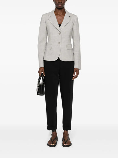 Single-Breasted Mélange Blazer