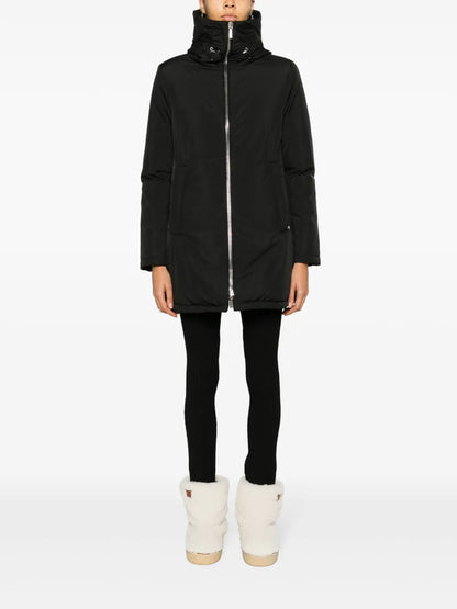 Down-Feather Padded Zip-Up Jacket