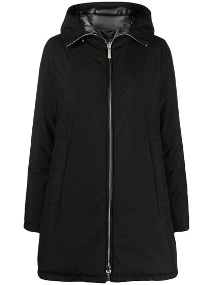 Down-Feather Padded Zip-Up Jacket