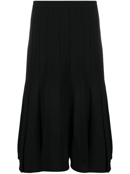 Pleated A-Line Skirt
