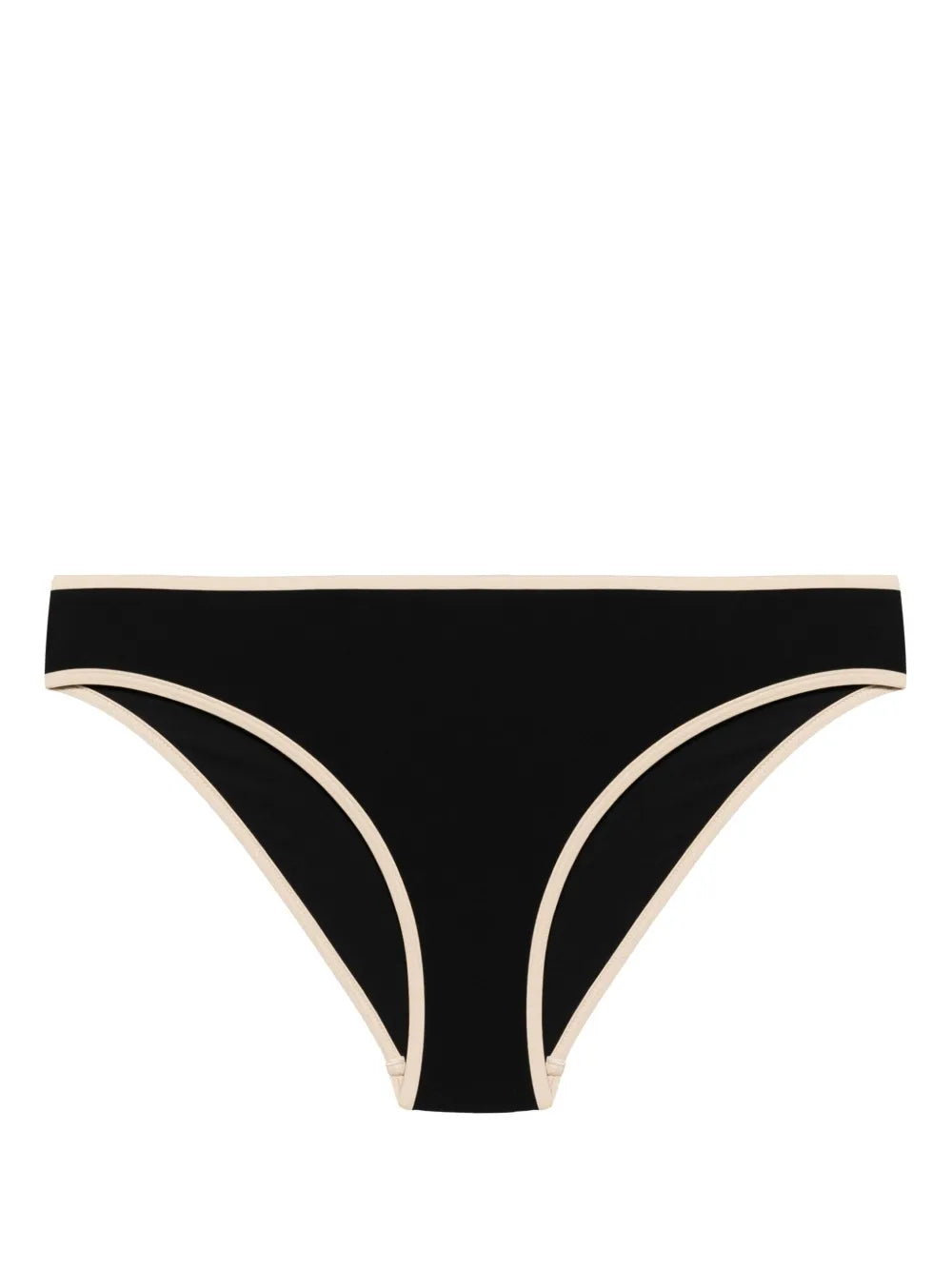 Striped-Edge Bikini Bottoms