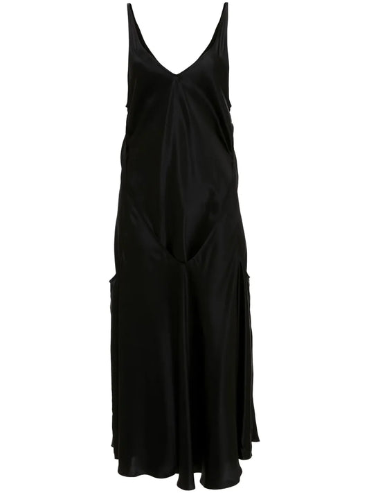 Sleeveless Silk Midi Dress