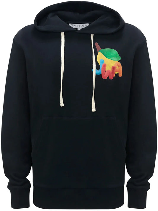 Jwa Lemon-Print Cotton Hoodie