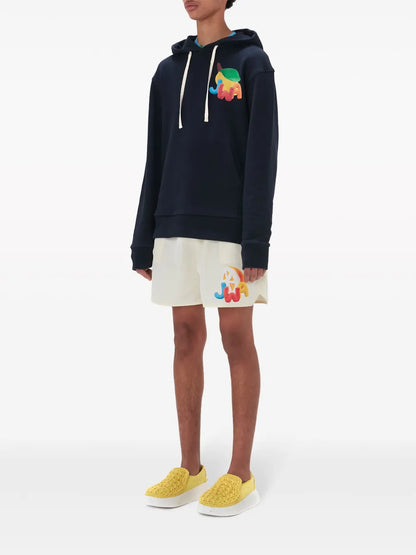 Jwa Lemon-Print Cotton Hoodie