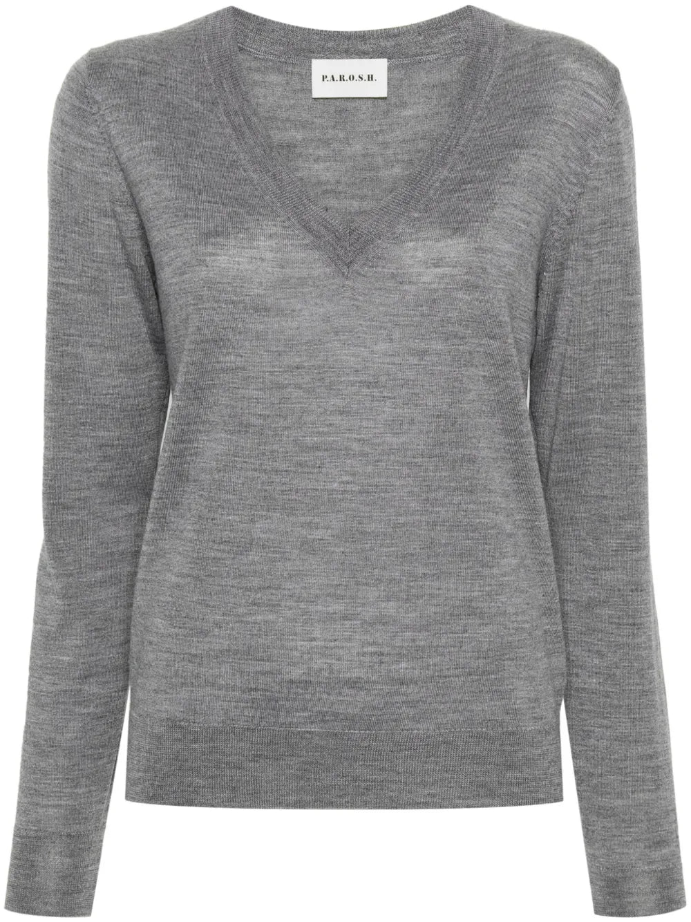 V-Neck Fine-Knit Jumper