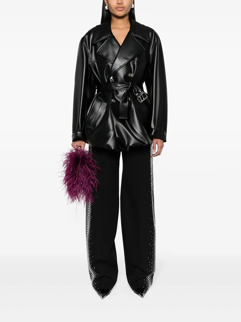 Jagger High-Waist Wide-Leg Trousers