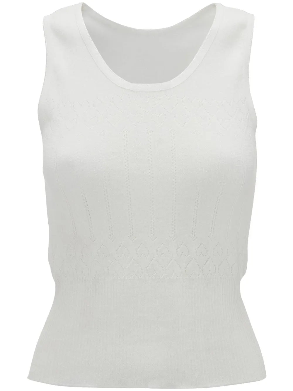 Pointelle-Knit Tank Top