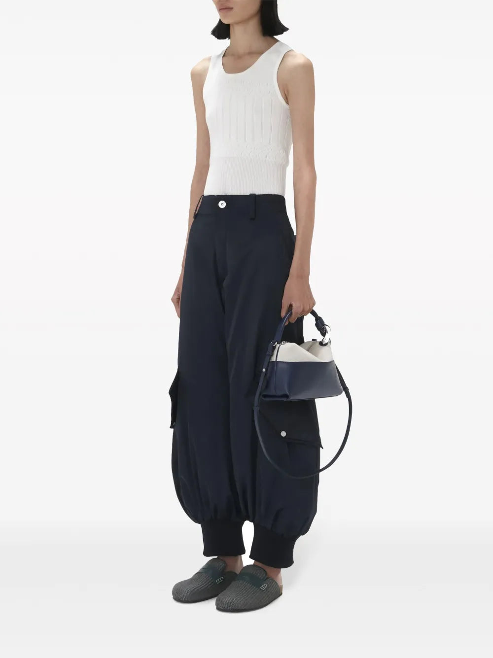 Pointelle-Knit Tank Top