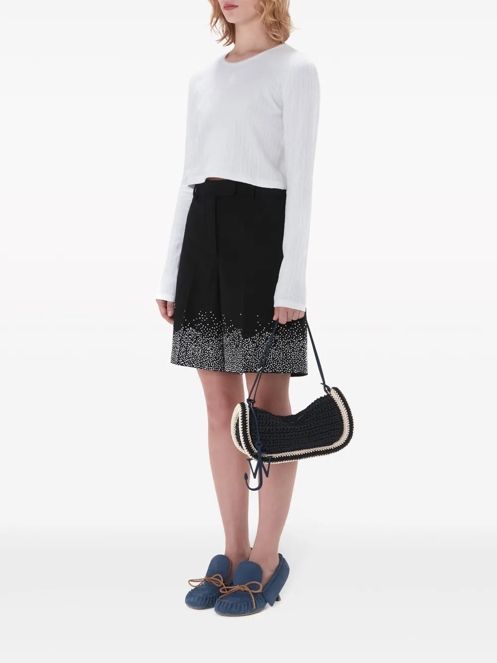 Crystal-Embellished Tailored Shorts