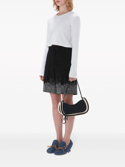 Crystal-Embellished Tailored Shorts