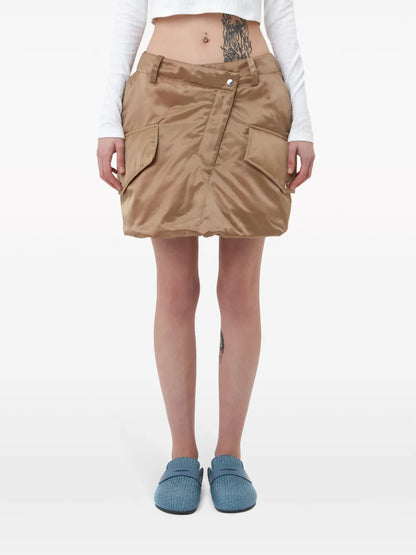 Mini Gonna Cargo Con Design Imbottito