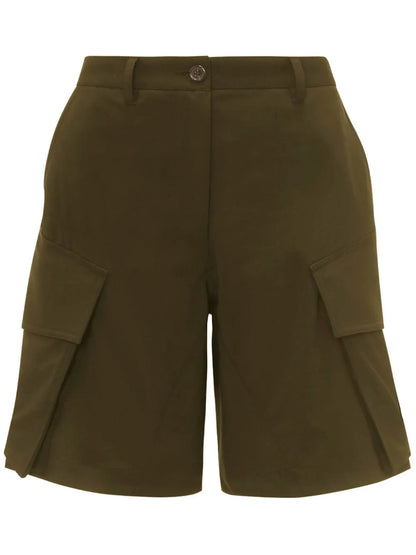 Tailored Wool Cargo Shorts