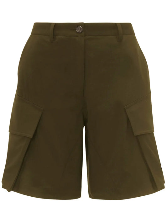 Tailored Wool Cargo Shorts
