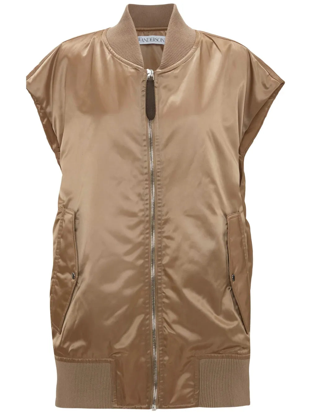 Satin-Finish Bomber Gilet