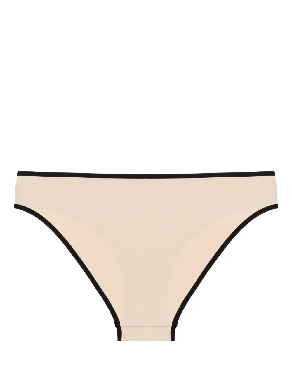 Striped-Edge Bikini Bottoms