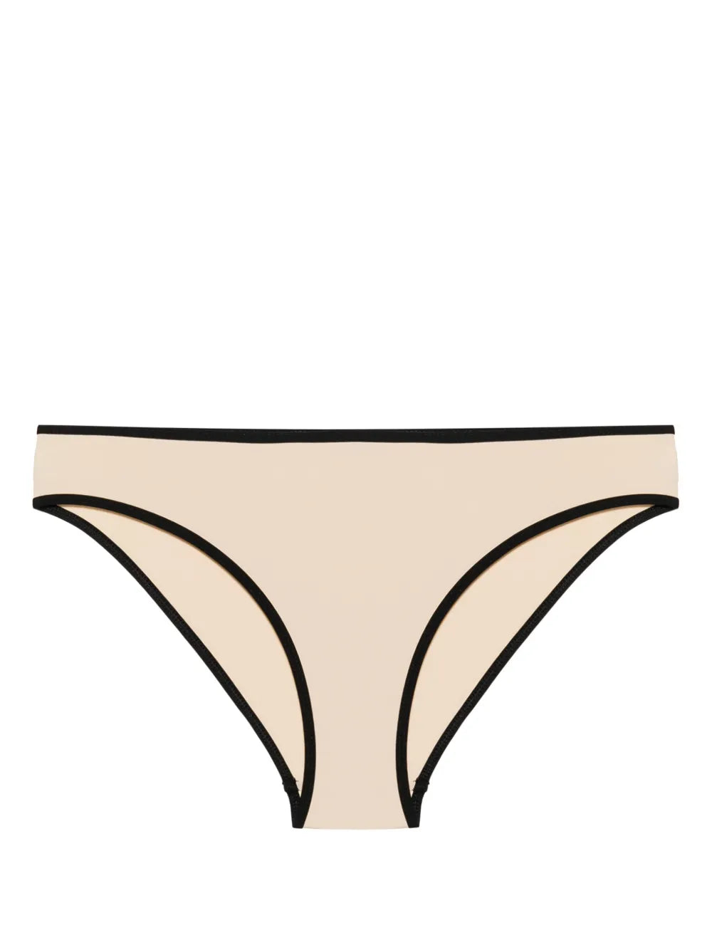 Striped-Edge Bikini Bottoms