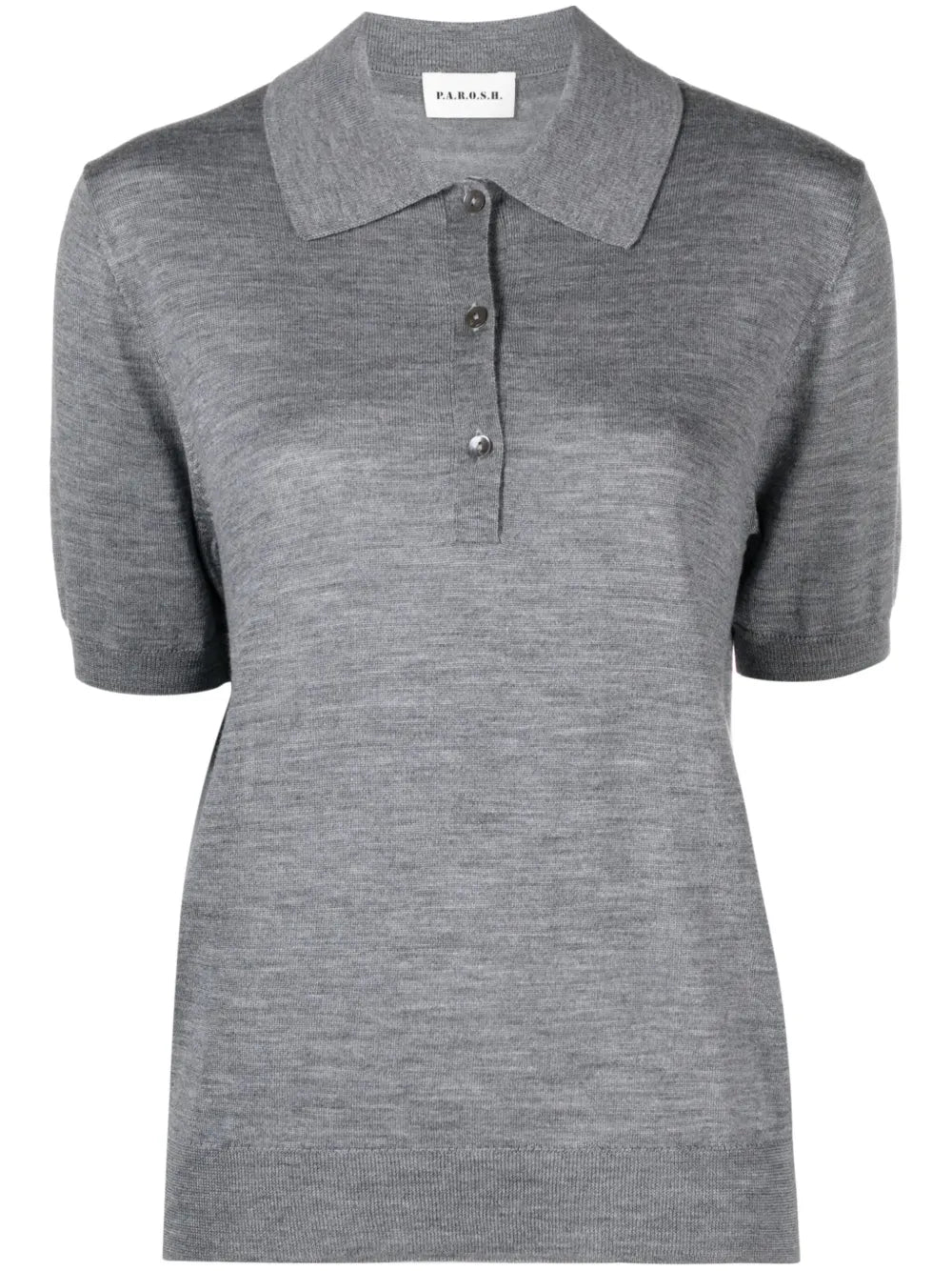 Marl-Knit Polo Shirt